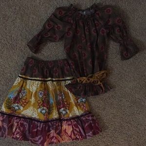 Kid Bodies matching shirt and skirt